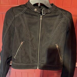RACHEL Rachel Roy Black Leather Jacket